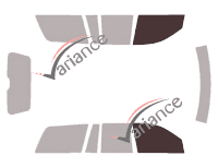 Glazing template - front window kit - Jeep Grand Cherokee (2) 5 doors (1999 - 2005) Glazing template - front window kit - Jeep Grand Cherokee (2) 5 doors (1999 - 2005)