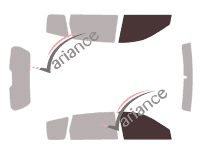 Gabarit vitrage - kit vitres avant - Kia Carens (1) 5 portes (2002 - 2006) Gabarit vitrage - kit vitres avant - Kia Carens (1) 5 portes (2002 - 2006)