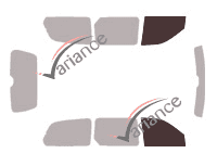 Glazing template - front window kit - Kia Carnival (2) 5 doors (1999 - 2006) Glazing template - front window kit - Kia Carnival (2) 5 doors (1999 - 2006)