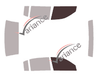 Glazing template - front window kit - Kia Opirus Berline 4 doors (2003 - 2009) Glazing template - front window kit - Kia Opirus Berline 4 doors (2003 - 2009)