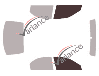 Glazing template - front window kit - Kia Spectra (1) Berline 5 doors (1998 - 2004) Glazing template - front window kit - Kia Spectra (1) Berline 5 doors (1998 - 2004)