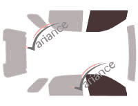 Gabarit vitrage - kit vitres avant - Kia Sportage (2) 5 portes (2004 - 2010) Gabarit vitrage - kit vitres avant - Kia Sportage (2) 5 portes (2004 - 2010)