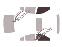 Glazing template - front window kit - Kia Optima (2) Berline 4 doors (2006 - 2011)