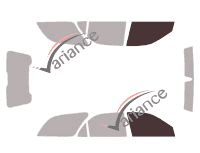 Glazing template - front window kit - Lancia Lybra Break 5 doors (1998 - 2005) Glazing template - front window kit - Lancia Lybra Break 5 doors (1998 - 2005)