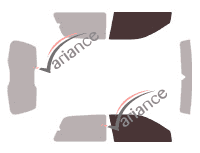 Glazing template - front window kit - Lancia Ypsilon (1) 3 doors (1996 - 2003) Glazing template - front window kit - Lancia Ypsilon (1) 3 doors (1996 - 2003)