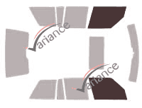 Plantilla de acristalamiento - kit de ventana delantera - Land Rover Range Rover (3) 5 puertas (2002 - 2012) Plantilla de acristalamiento - kit de ventana delantera - Land Rover Range Rover (3) 5 puertas (2002 - 2012)