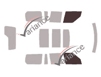Plantilla de acristalamiento - kit de ventana delantera - Land Rover LR3 Discovery 5 puertas (2004 - 2009) Plantilla de acristalamiento - kit de ventana delantera - Land Rover LR3 Discovery 5 puertas (2004 - 2009)