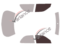 Glazing template - front window kit - Lexus ES (2) Berline 4 doors (1991 - 1996) Glazing template - front window kit - Lexus ES (2) Berline 4 doors (1991 - 1996)