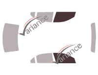 Gabarit vitrage - kit vitres avant - Lincoln Zephyr Berline 4 portes (2005 - 2006) Gabarit vitrage - kit vitres avant - Lincoln Zephyr Berline 4 portes (2005 - 2006)