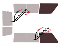 Glazing template - front window kit - Toyota Land Cruiser (7) LJ73 2 Portes Arriere 4 doors (1985 - 1996) Glazing template - front window kit - Toyota Land Cruiser (7) LJ73 2 Portes Arriere 4 doors (1985 - 1996)