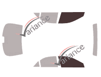 Glazing template - front window kit - Mazda 6 (1) Berline 4 doors (2001 - 2007) Glazing template - front window kit - Mazda 6 (1) Berline 4 doors (2001 - 2007)