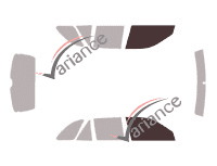 Glazing template - front window kit - Mazda 323 (8) F 5 doors (1998 - 2003) Glazing template - front window kit - Mazda 323 (8) F 5 doors (1998 - 2003)