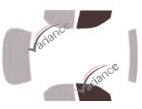 Glazing template - front window kit - Mazda 626 (4) Berline 4 doors (1992 - 1997) Glazing template - front window kit - Mazda 626 (4) Berline 4 doors (1992 - 1997)