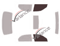 Glazing template - front window kit - Mazda 626 (5) Berline 4 doors (1997 - 2002) Glazing template - front window kit - Mazda 626 (5) Berline 4 doors (1997 - 2002)