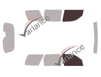 Gabarit vitrage - kit vitres avant - Mazda Tribute 5 portes (2001 - 2007)