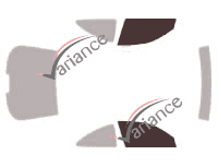 Glazing template - front window kit - Mercedes-Benz CLK (1) Coupe 2 doors (1997 - 2002) Glazing template - front window kit - Mercedes-Benz CLK (1) Coupe 2 doors (1997 - 2002)