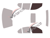 Mascherina per vetri - kit vetri anteriori - MG ZR 5 porte (2001 - 2005) Mascherina per vetri - kit vetri anteriori - MG ZR 5 porte (2001 - 2005)