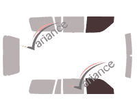 Verglasungsschablone - Frontscheibenkit - Mitsubishi Pajero Sport (1) 5-türig (1997 - 2008)