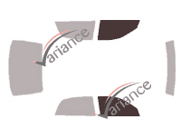 Glazing template - front window kit - Mitsubishi Diamante (2) Berline 4 doors (1996 - 1999) Glazing template - front window kit - Mitsubishi Diamante (2) Berline 4 doors (1996 - 1999)