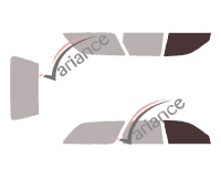 Glazing template - front window kit - Mitsubishi Diamante (1) Break 5 doors (1990 - 1996) Glazing template - front window kit - Mitsubishi Diamante (1) Break 5 doors (1990 - 1996)