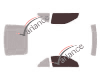 Glazing template - front window kit - Nissan 300 ZX (2) Coupe 3 doors (1989 - 2000)