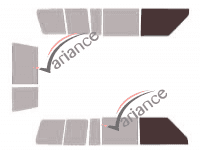 Glazing template - front window kit - Nissan Patrol GR (4) 2 Portes Arriéres 5 doors (1990 - 1998) Glazing template - front window kit - Nissan Patrol GR (4) 2 Portes Arriéres 5 doors (1990 - 1998)