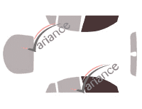 Glazing template - front window kit - Nissan Primera (3) 5 doors (2002 - 2008) Glazing template - front window kit - Nissan Primera (3) 5 doors (2002 - 2008)