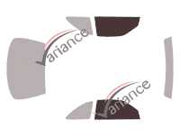 Glazing template - front window kit - Nissan Skyline Coupe 2 doors (1993 - 2002) Glazing template - front window kit - Nissan Skyline Coupe 2 doors (1993 - 2002)