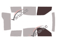 Glazing template - front window kit - Nissan Terrano (2) 5 doors (1993 - 2006) Glazing template - front window kit - Nissan Terrano (2) 5 doors (1993 - 2006)