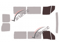 Glazing template - front window kit - Opel Movano (1) Court 5 doors (1997 - 2009) Glazing template - front window kit - Opel Movano (1) Court 5 doors (1997 - 2009)