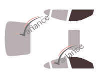 Verglasungsschablone - Fensterkit vorne - Pontiac Grand Prix (7) Limousine 4-türig (2004 - 2008)