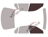 Glazing template - front window kit - Rover 600 Berline 4 doors (1992 - 1999) Glazing template - front window kit - Rover 600 Berline 4 doors (1992 - 1999)