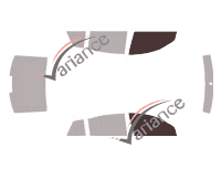 Glazing template - front window kit - Skoda Superb (1) Berline 4 doors (2001 - 2008) Glazing template - front window kit - Skoda Superb (1) Berline 4 doors (2001 - 2008)