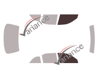 Glazing template - front window kit - Toyota Corolla (7) Berline 4 doors (1993 - 1997) Glazing template - front window kit - Toyota Corolla (7) Berline 4 doors (1993 - 1997)