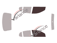 Verglasungsschablone - Frontscheiben-Kit - Toyota Echo Limousine 4-türig (1999 - 2005) Verglasungsschablone - Frontscheiben-Kit - Toyota Echo Limousine 4-türig (1999 - 2005)