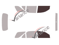 Mascherina per vetri - Kit finestrini anteriori - Toyota Fortuner 5 porte (2004 - 2015) Mascherina per vetri - Kit finestrini anteriori - Toyota Fortuner 5 porte (2004 - 2015)