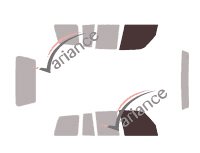 Glazing template - front window kit - Toyota RAV4 (1) 5 doors (1994 - 2000) Glazing template - front window kit - Toyota RAV4 (1) 5 doors (1994 - 2000)