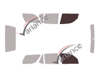 Glazing template - front window kit - Toyota Sequoia (1) 5 doors (2000 - 2007) Glazing template - front window kit - Toyota Sequoia (1) 5 doors (2000 - 2007)