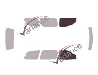 Glazing template - front window kit - Toyota Sienna (1) 5 doors (1998 - 2003) Glazing template - front window kit - Toyota Sienna (1) 5 doors (1998 - 2003)
