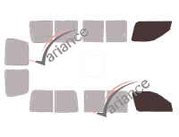 Glazing template - front window kit - Toyota Hiace (4) 5 doors (1995 - 2006) Glazing template - front window kit - Toyota Hiace (4) 5 doors (1995 - 2006)