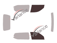 Glazing template - front window kit - Toyota Land Cruiser (11) 3 doors (2003 - 2009) Glazing template - front window kit - Toyota Land Cruiser (11) 3 doors (2003 - 2009)