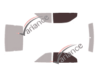 Plantilla de acristalamiento - kit de ventanilla delantera - Volkswagen Corrado Coupe 3 puertas (1989 - 1997) Plantilla de acristalamiento - kit de ventanilla delantera - Volkswagen Corrado Coupe 3 puertas (1989 - 1997)