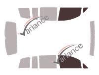 Gabarit vitrage - kit vitres avant - Volkswagen Touran (1) 5 portes (2002 - 2010) Gabarit vitrage - kit vitres avant - Volkswagen Touran (1) 5 portes (2002 - 2010)