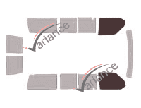 Glazing template - front window kit - Volkswagen Transporter T4 (4) Court 5 doors (1990 - 2003) Glazing template - front window kit - Volkswagen Transporter T4 (4) Court 5 doors (1990 - 2003)