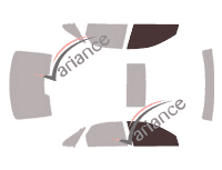 Plantilla de acristalamiento - kit de ventanilla delantera - Volvo S80 Sedan 4 puertas (1998 - 2006) Plantilla de acristalamiento - kit de ventanilla delantera - Volvo S80 Sedan 4 puertas (1998 - 2006)