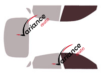 Verglasungsschablone - Fensterkit vorne - Acura Integra (4) Limousine 4-türig (ab 2022)