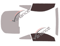 Glazing template - front window kit - Bmw Serie 8 (2) Coupée 2 doors (2019 - 2026) Glazing template - front window kit - Bmw Serie 8 (2) Coupée 2 doors (2019 - 2026)