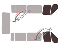 Glazing template - front window kit - Ford Transit (4) Court 5 doors (2000 - 2013) Glazing template - front window kit - Ford Transit (4) Court 5 doors (2000 - 2013)