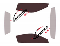 Glazing template - front window kit - Ferrari F8 (1) Spider 2 doors (2019 - 2024)