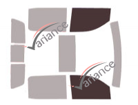 Glazing template - front window kit - Gmc 2500-3500 Sierra (4) Crew Cab Pick-up 4 doors (2014 - 2019) Glazing template - front window kit - Gmc 2500-3500 Sierra (4) Crew Cab Pick-up 4 doors (2014 - 2019)